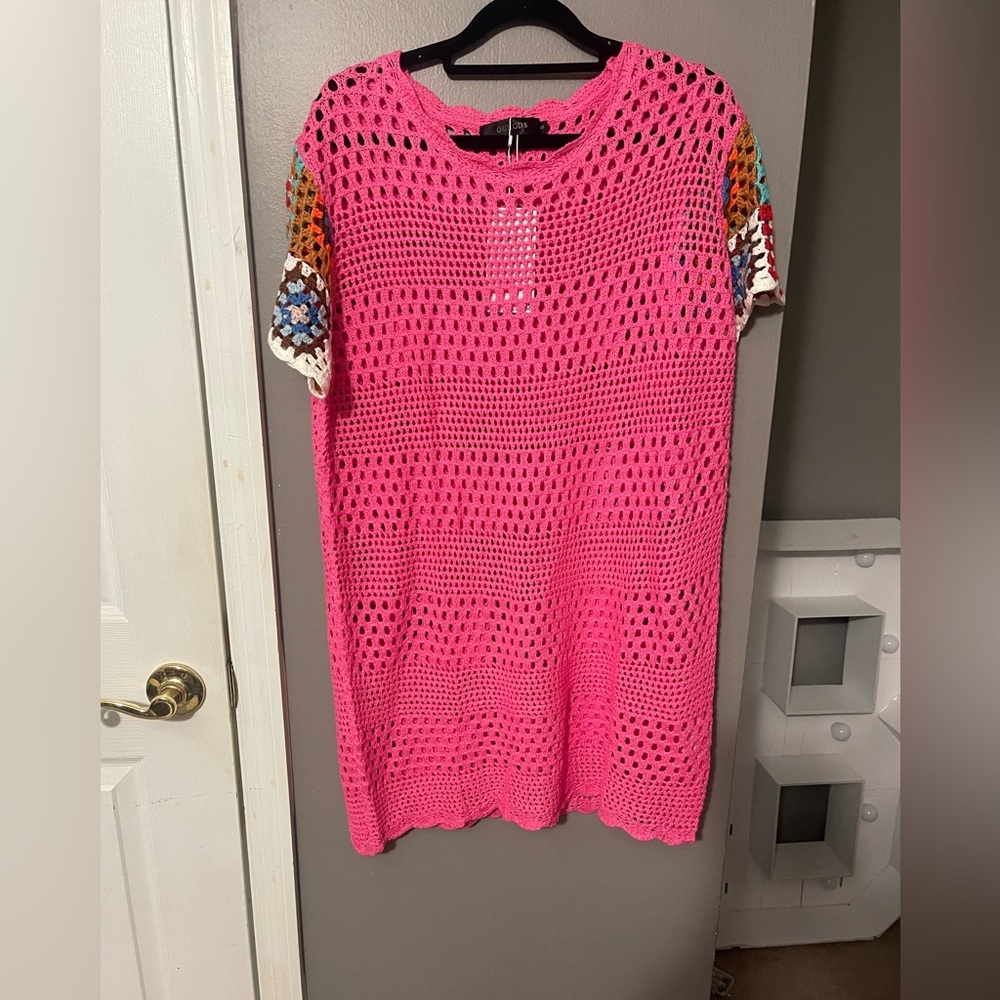💕Crochet Colorful Blouse Women's 302 - Picture 7 of 8